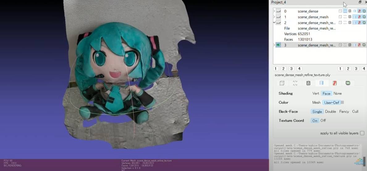 フォトグラメトリをやってみた