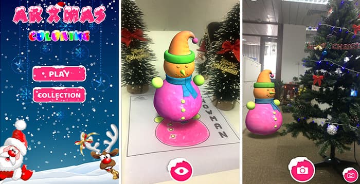Ứng dụng AR Xmas Coloring