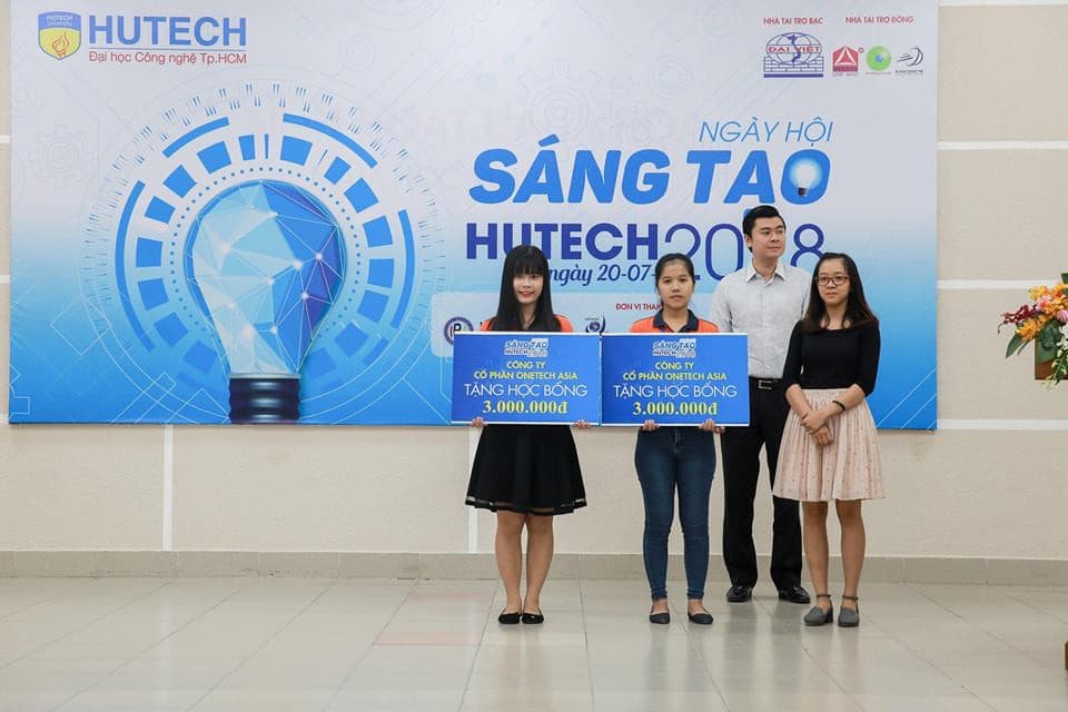 ONETECH ASIA trao học bổng trong Ngày hội Sáng tạo HUTECH 2018