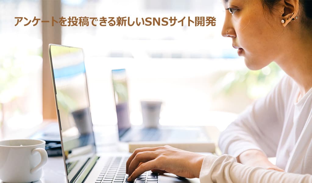 アンケートを投稿できる新しいSNSサイト開発