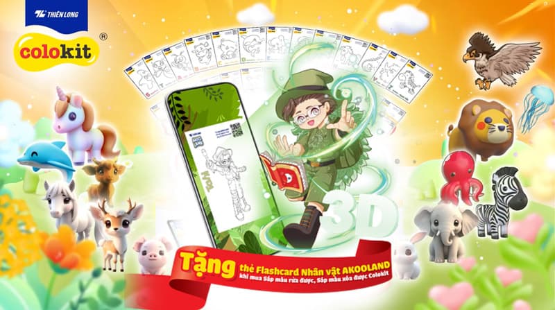 Phát triển AR Game tô màu - Akooland Colokit V2