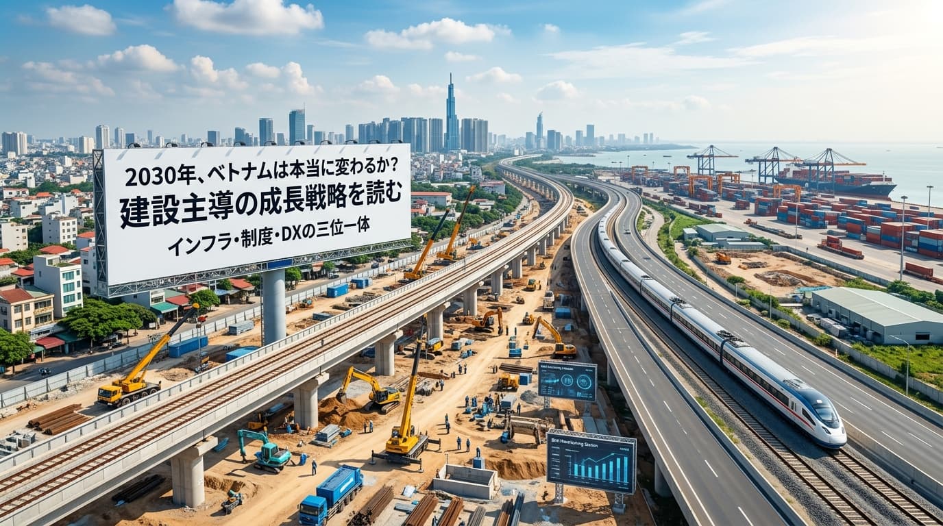 2030年、ベトナムは本当に変わるか?建設主導の成長戦略を読む