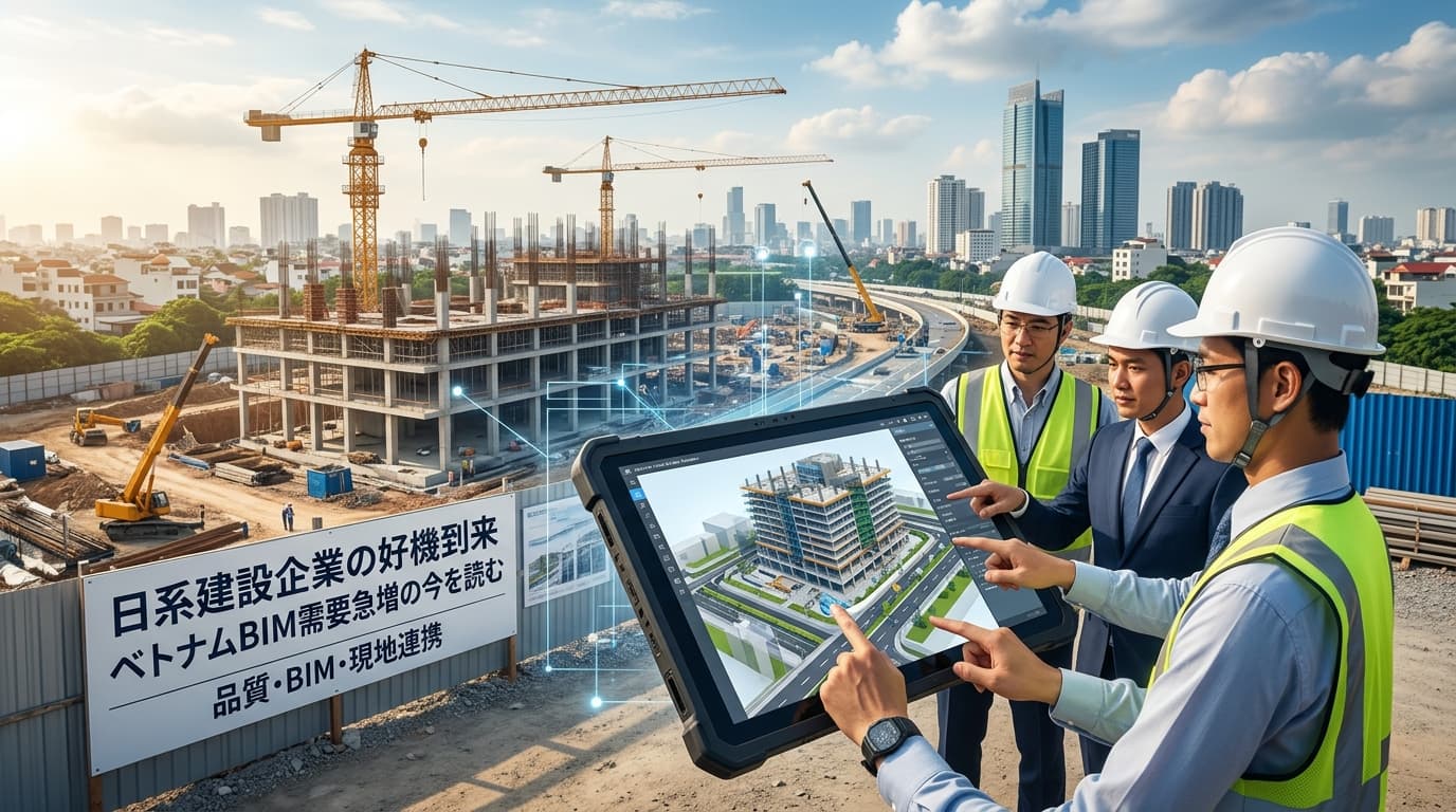 日系建設企業の好機到来、ベトナムBIM需要急増の今を読む