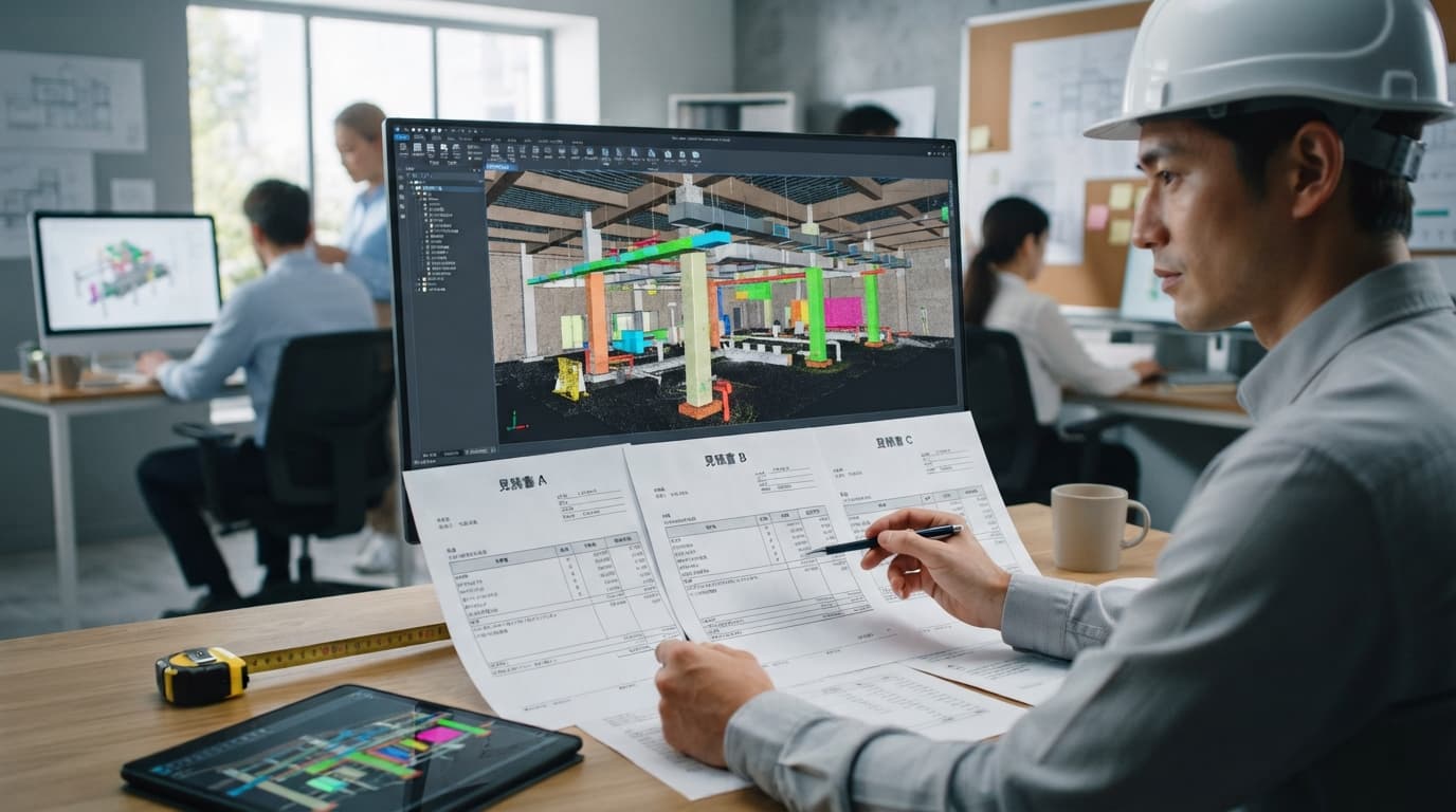 点群データをBIMに変換する方法【ReCap×Revit完全ガイド2026年版】