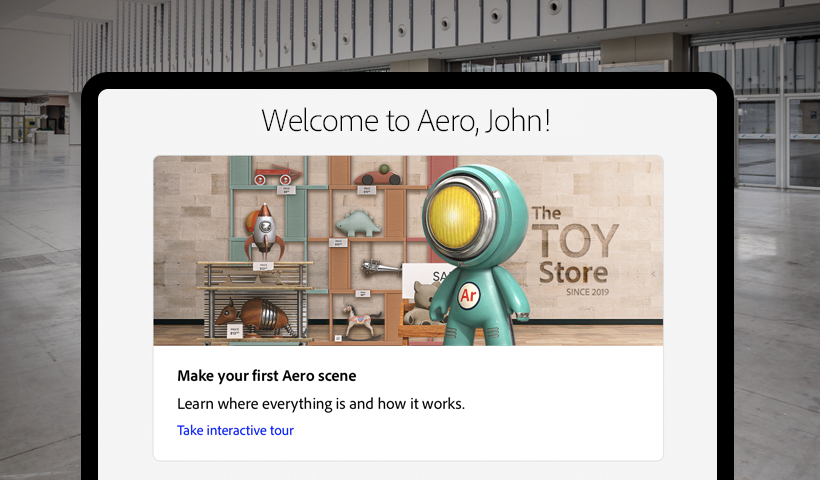 Aero makes your first step easy