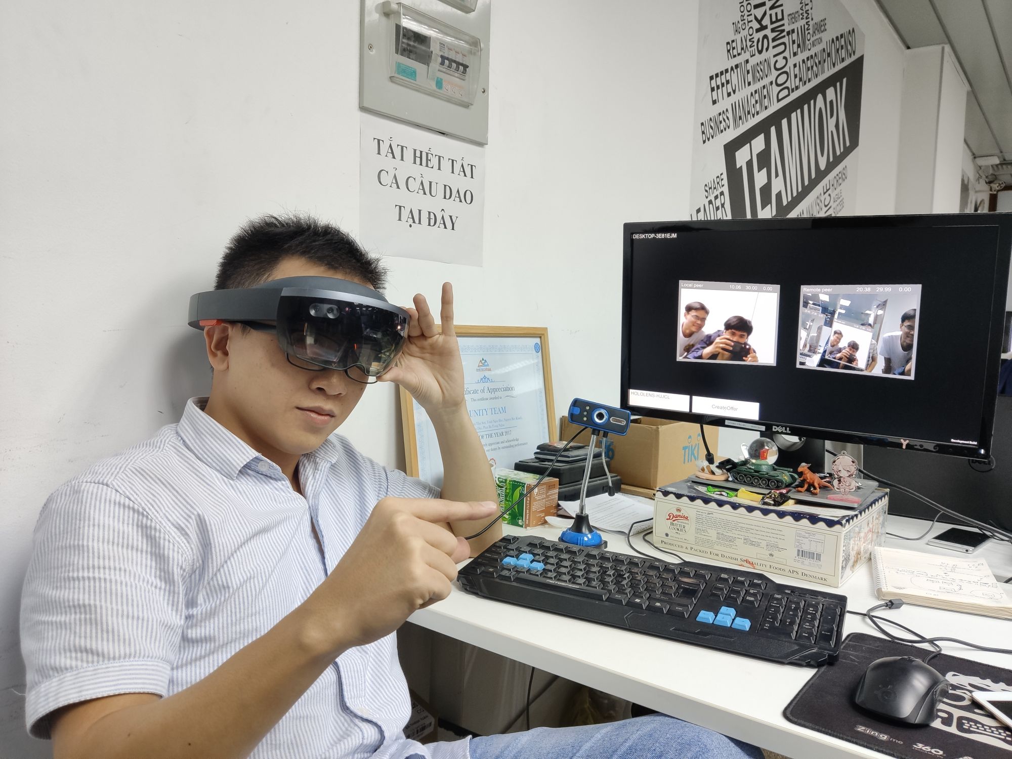 Hololens ホロレンズ でwebrtcとunityの設定方法の説明