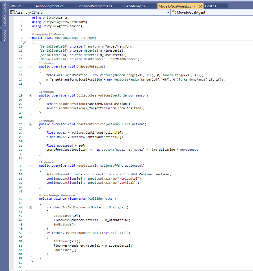 Hình 4. Sample code MoveToGoal.cs