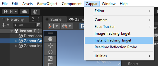 図14. Instant Tracking Target