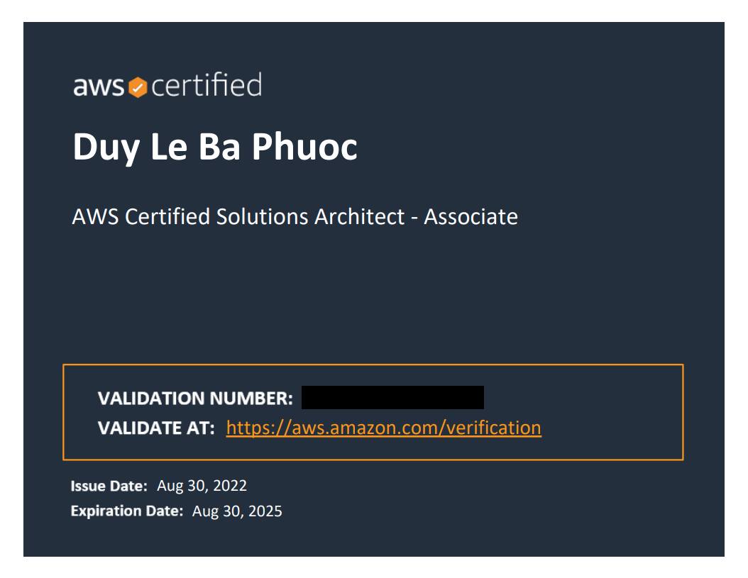 Nhiều thành viên OneTech Asia đã rất nỗ lực để đạt được các chứng chỉ AWS ở nhiều cấp độ khác nhau