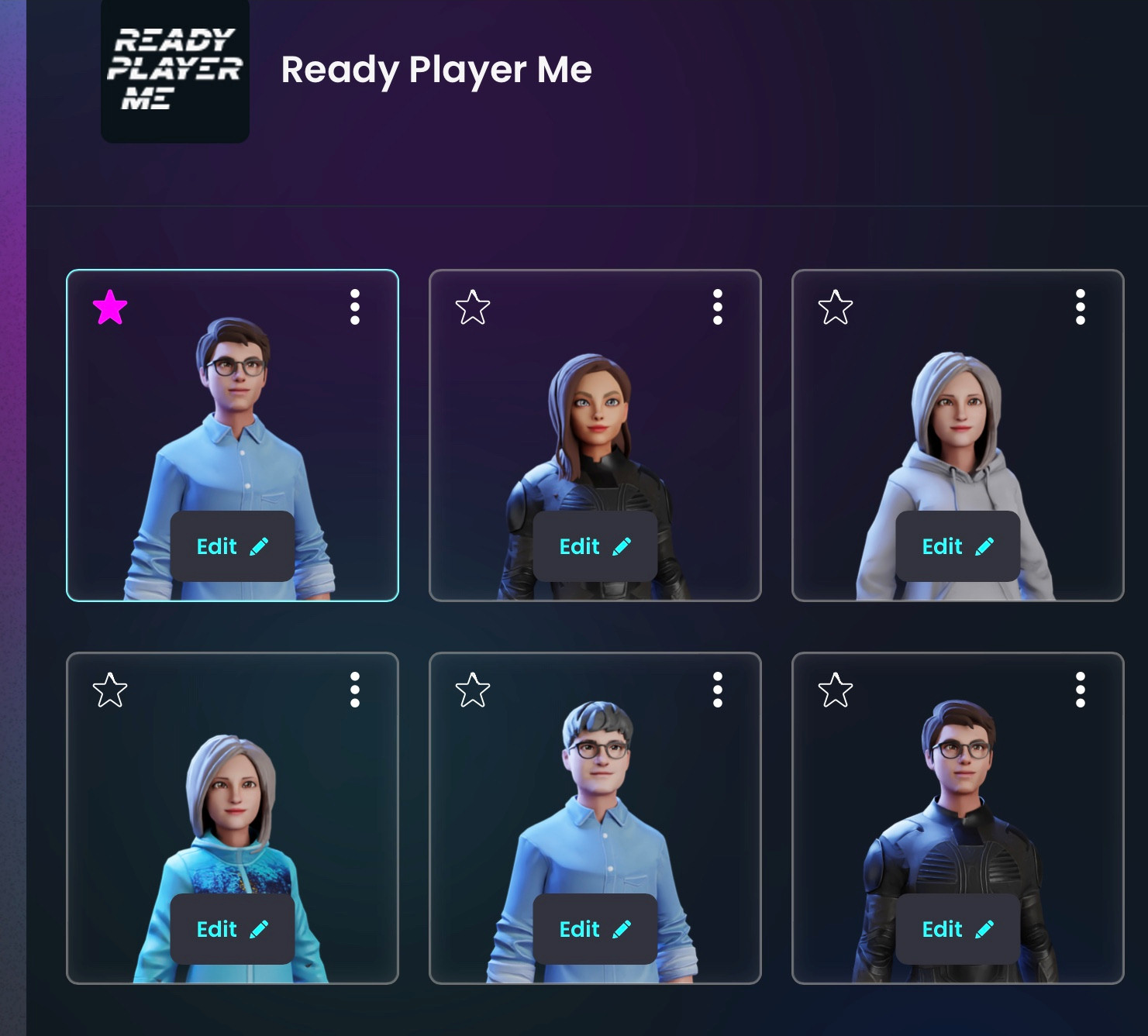 Tạo hình đại diện trong ready player me