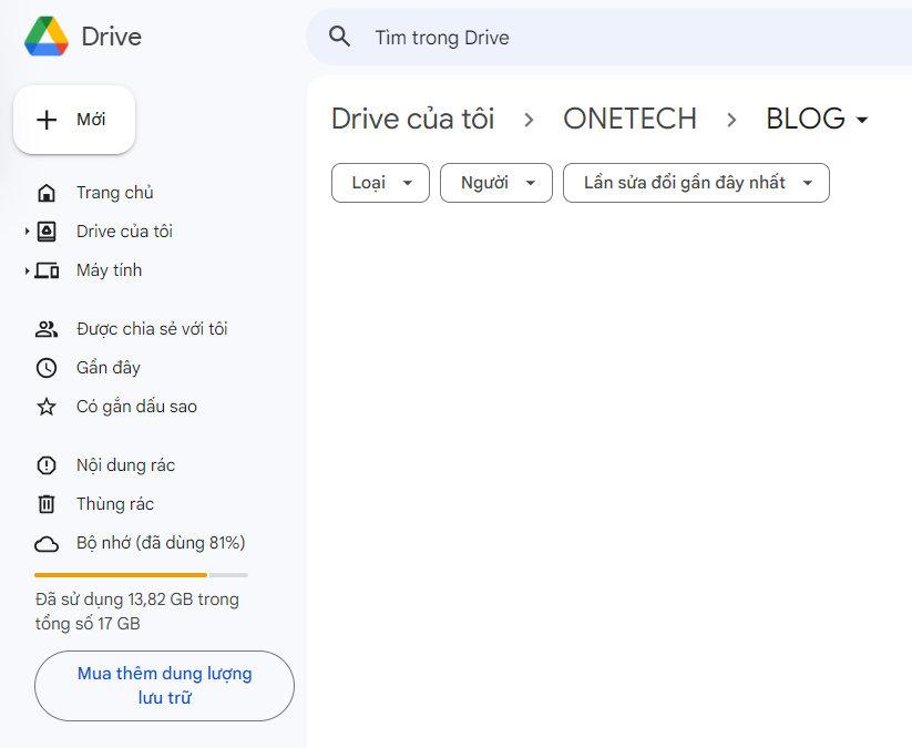 Tạo Google Apps Script trong Google Drive