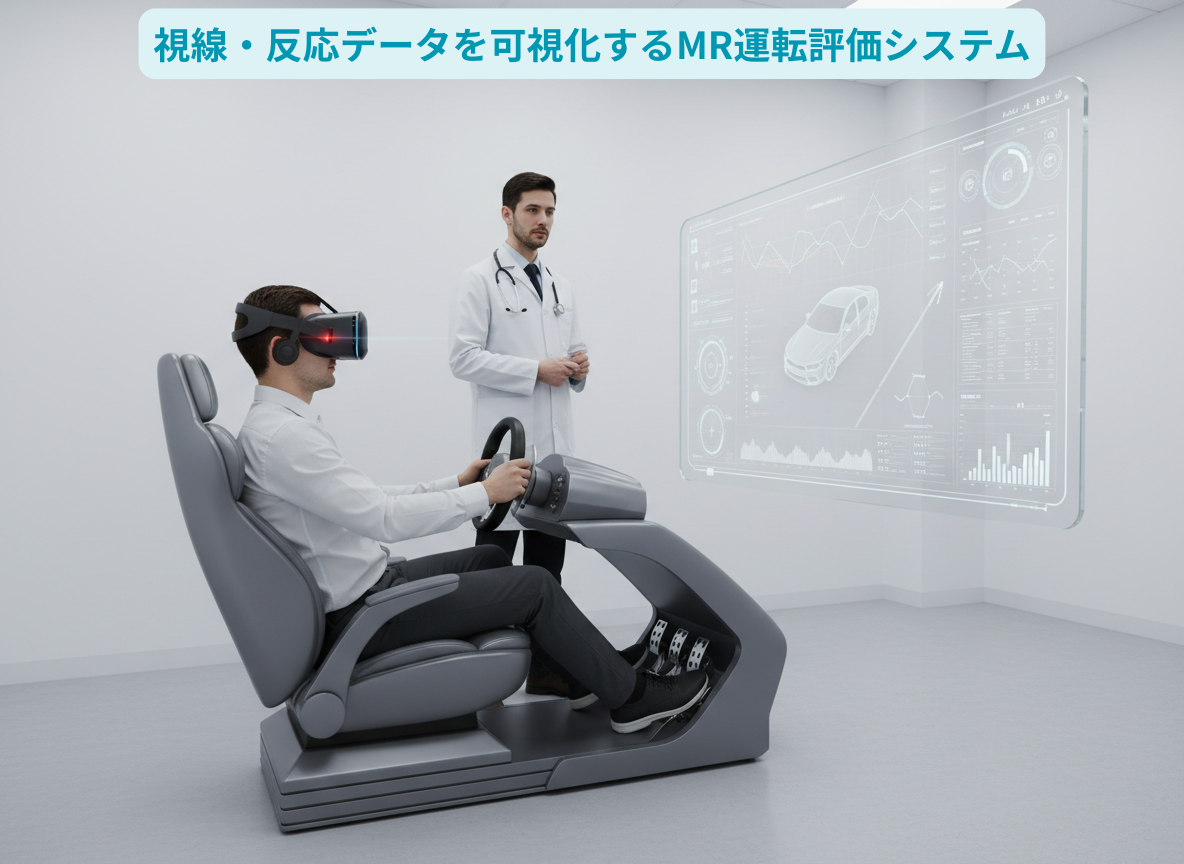 視線・反応データを可視化するMR運転評価システム｜福祉・医療向けXR活用