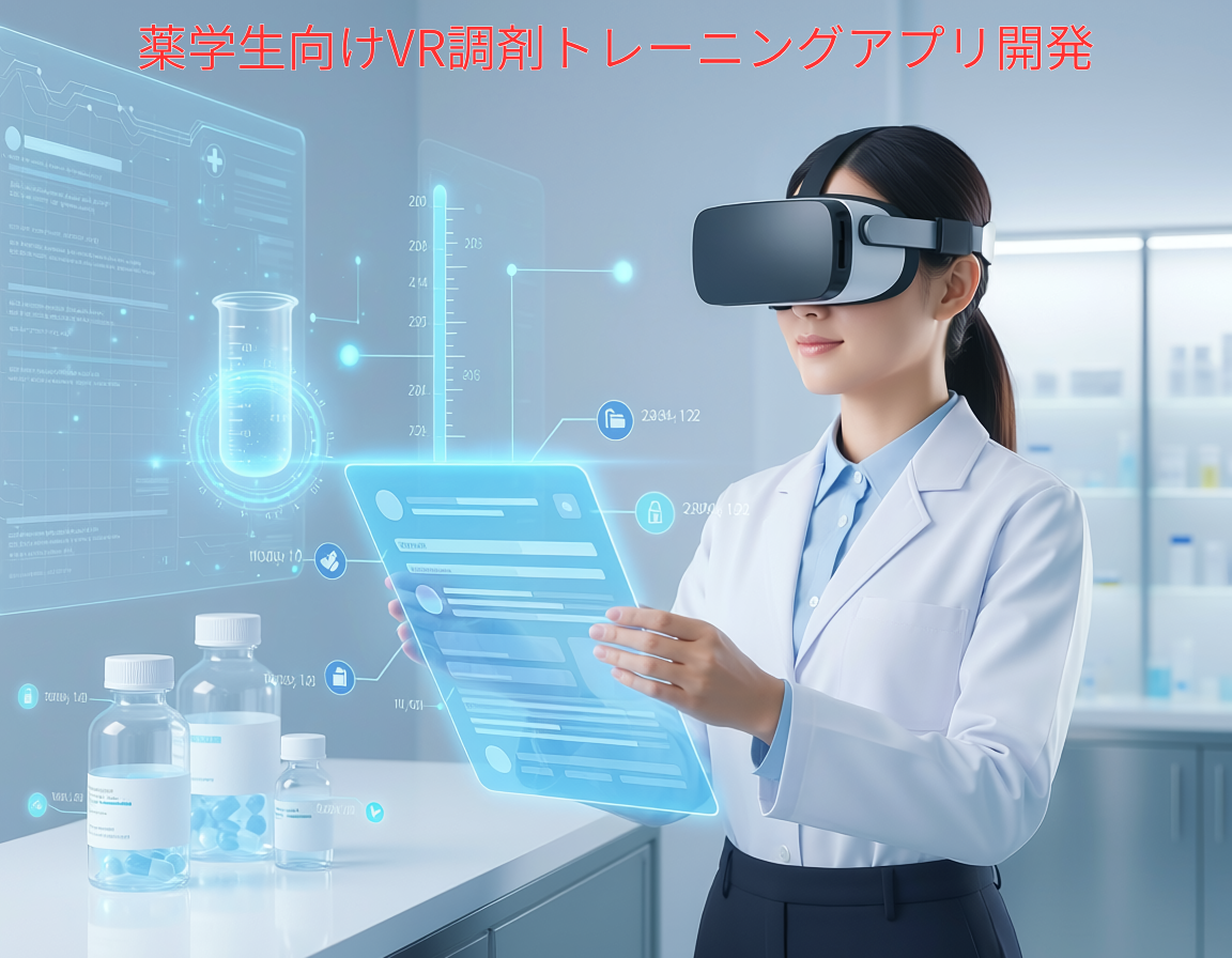 薬学生向けVR調剤トレーニングアプリ開発｜Meta Quest2 × Unityによる医療教育VRシステム