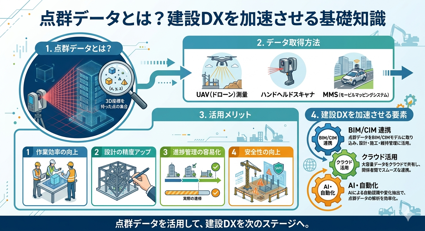 点群データとは？建設DXを加速させる基礎知識