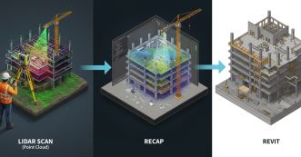 LiDAR点群→ReCap→Revitで劇的効率化！従来測量が数週間→数時間に短縮する方法