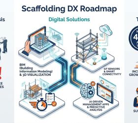 足場業界DXの全貌｜人手不足を解消する最新技術と導入ステップ