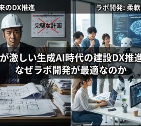 変化が激しい生成AI時代の建設DX推進は、なぜラボ開発が最適なのか
