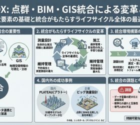 点群・BIM・GIS統合による建設DX戦略｜デジタルツイン構築と実践ガイド